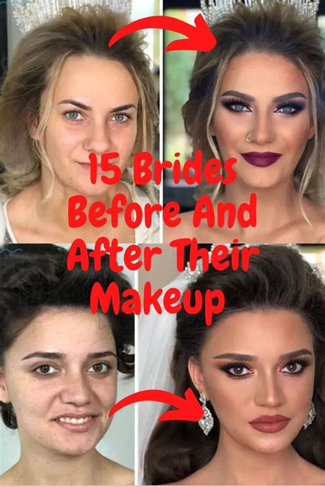 15 Brides Before And After Having Their Makeup Done | Makeover before ...