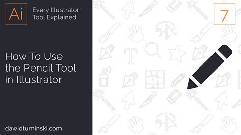 How To Use the Pencil Tool in Illustrator Tutorial - YouTube