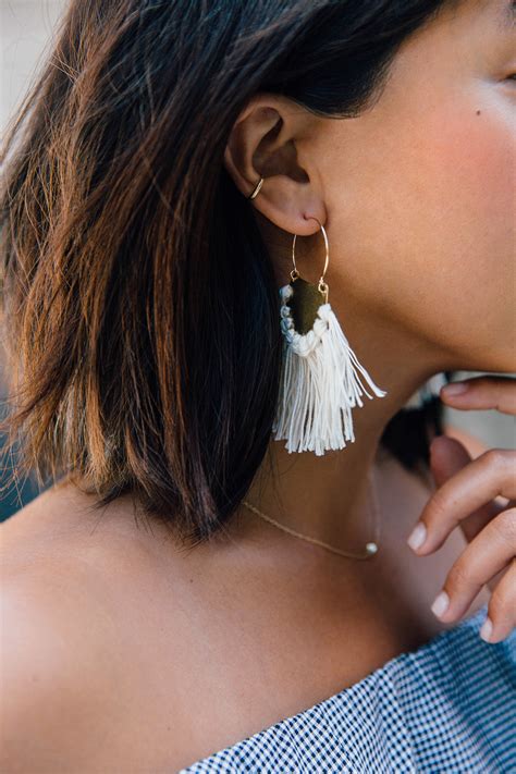 DIY Brass Fringe Earrings – Honestly WTF