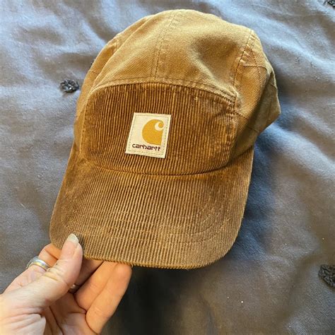 Carhartt wip panel hat with corduroy and diamond... - Depop