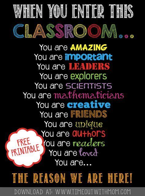 FREE PRINTABLE - Welcome Back to School, Classroom Printable for ...