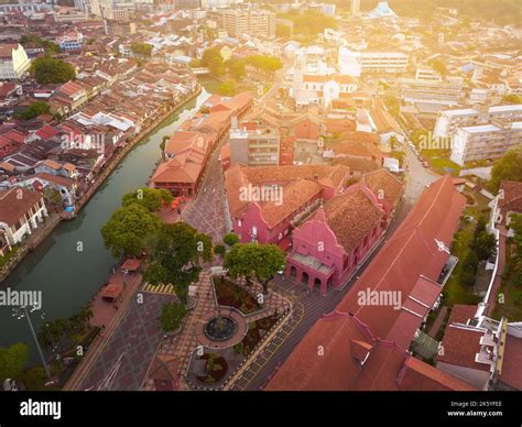 Aerial view of historical Malacca city during sunrise Stock Photo - Alamy