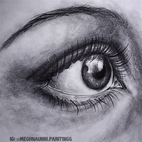 Draw an Eye in 30 mins | Simple Eye Tutorial Pencil Shading – Meghnaunni.com