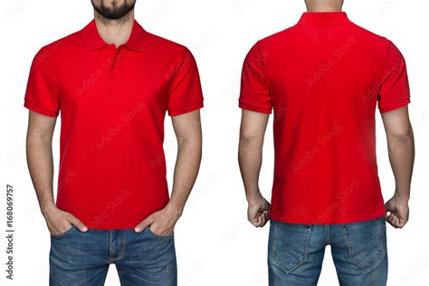 Red Polo Shirt Design Template Stock Photo Download Image Now Red, Polo ...