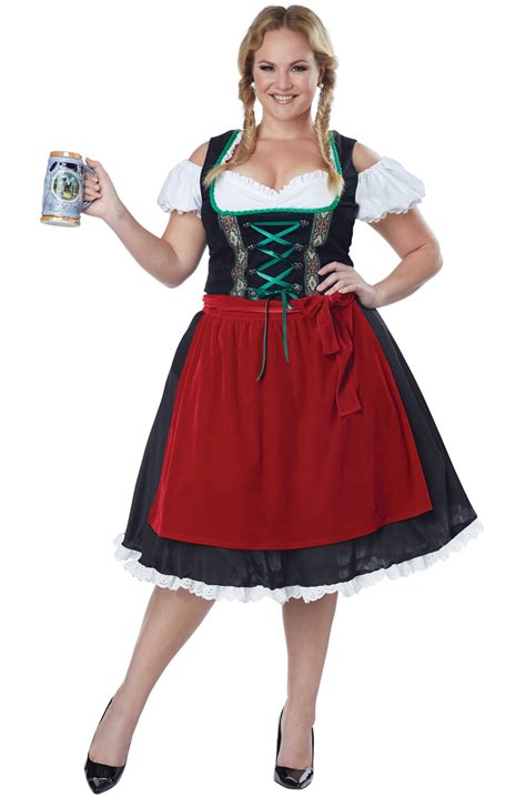 Oktoberfest Fraulein Plus Size Costume - PureCostumes.com