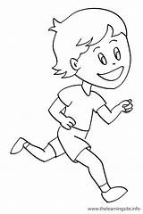 Girl Running Coloring Page At GetDrawings  Free Download sketch template