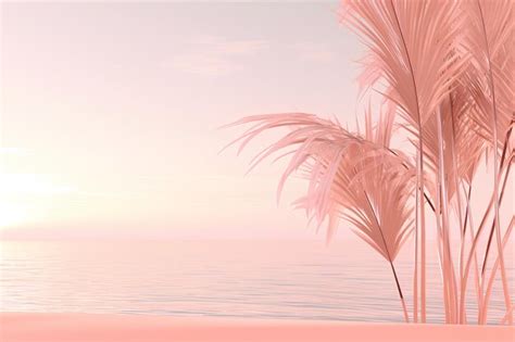 Premium AI Image | White Sand Palm Beach