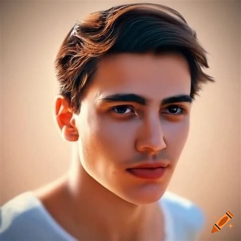 Portrait of a turkish young man on Craiyon