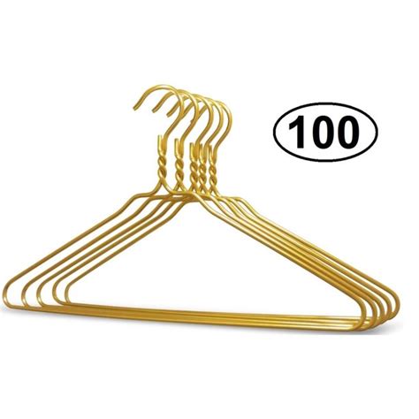 Beautiful Gold Aluminum Metal Coat Hangers Heavy Duty Suit Hangers (Case of 100) - Walmart.com ...