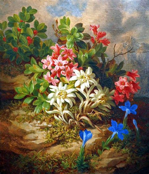 JOSEF LAUER (AUSTRIAN, 1818 - 1881 | Flower painting, Art, Painting