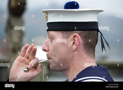 Boatswain whistle hi-res stock photography and images - Alamy