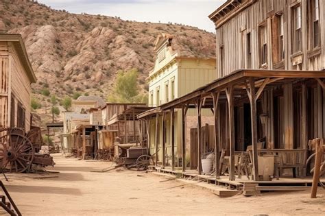 Premium AI Image | Old West Towns professional photography AI Generated