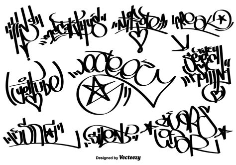 Vector Graffiti Tags 150769 Vector Art at Vecteezy