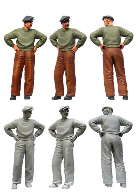 [tuskmodel] 1 35 scale resin model figures kit Modern Civilians-in Model Building Kits from Toys ...