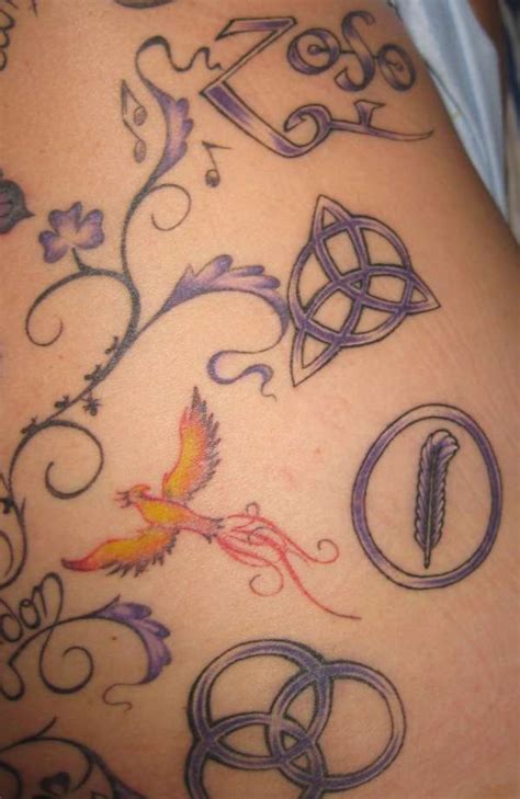 Led Zeppelin Symbols done by Kaylene @ Wicked Ink Penrith Aust tattoo