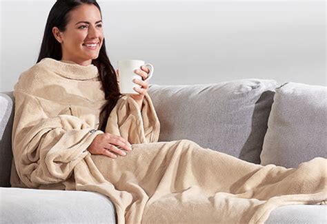 Heated Wearable Blanket @ Sharper Image | Wearable blanket, Wearable ...