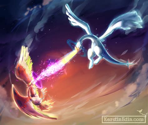 Ho-oh vs Lugia by EvilQueenie on deviantART | Pokemon lugia, Articuno ...