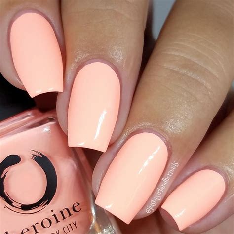 pastel nail polish set | THE DREAM CREMES by heroine.nyc | Peach nails ...