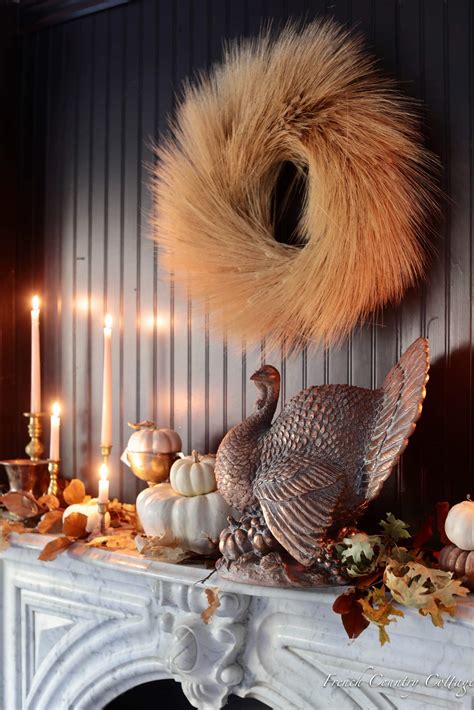 Beautiful Thanksgiving Table Centerpiece Idea - French Country Cottage