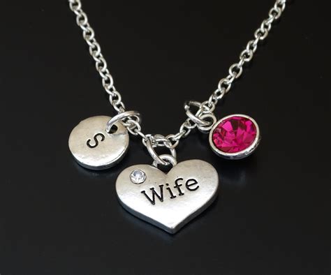 Wife Necklace Wife Jewelry Wife Charm Wife Pendant Wife