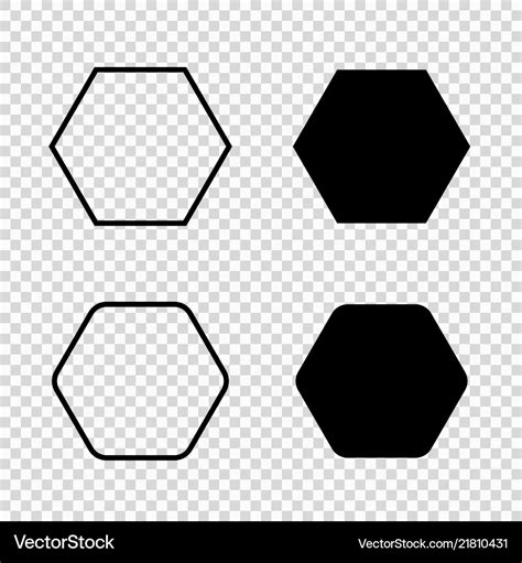 Hexagon icon Royalty Free Vector Image - VectorStock