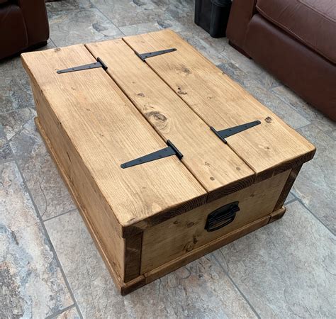 Chest Trunk Coffee Table Storage Box Part Reclaimed Wood New Zealand ...