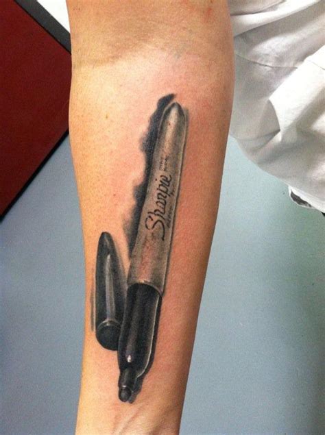 Black and Grey Sharpie Marker Tattoo by Nathan Evans: TattooNOW