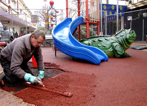 Rubber Playground Flooring at Playground