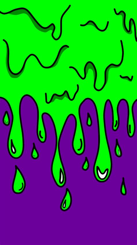 Mobile Wallpapers - Cartoon Slime | Drip art, Slime wallpaper, Trippy painting