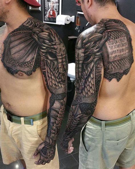 Check out this incredible armour blackandgrey sleeve done by Leigh ...