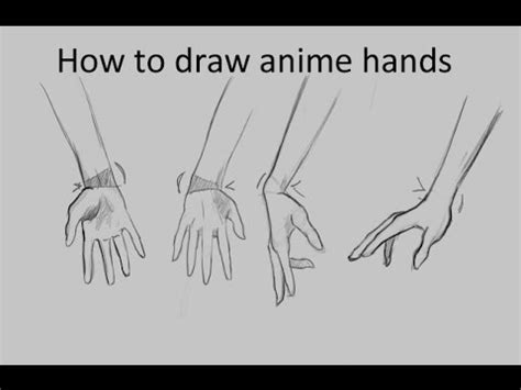 How to Draw Anime Hands - YouTube