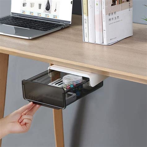 Buy COZYWELL Under Desk Drawer, Attachable Under Desk Storage, Self-Adhesive Under Desk Drawer ...