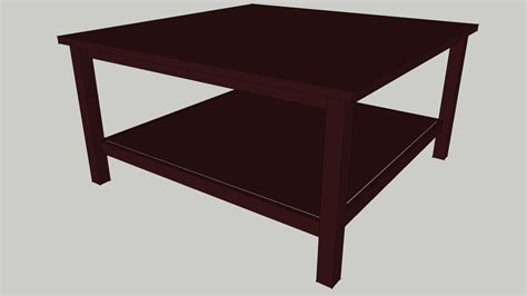 IKEA HEMNES Coffee table 90x90 brown | 3D Warehouse