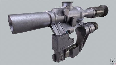 3D asset RIFLE SCOPE PSO-1 | CGTrader