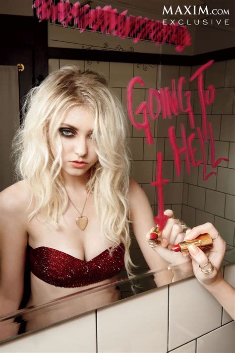 Taylor Momsen in red lingerie writing on a mirror with lipstick | M U S ...