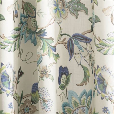 Jorma Floral Sheer Grommet Single Curtain Panel in 2021 | Blue floral ...