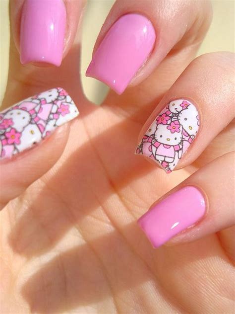 Cute Hello Kitty Nail Art Designs - Hative