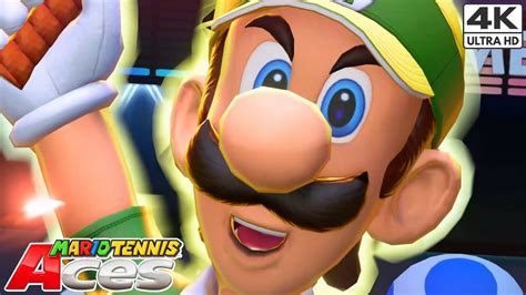 Mario Tennis Aces gameplay - Star Cup Batlle - Luigi | 4K - YouTube