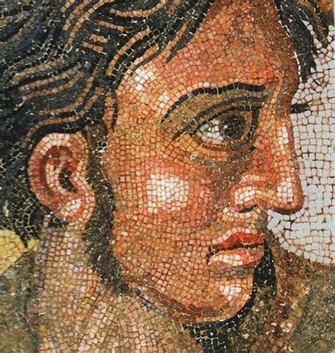 Alexander the Great from the famous mosaic in Pompeii | Mosaic art ...