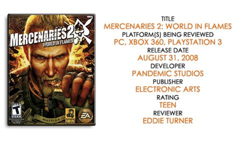 Mercenaries 2: World in Flames (PC, Xbox 360, PS3) Review