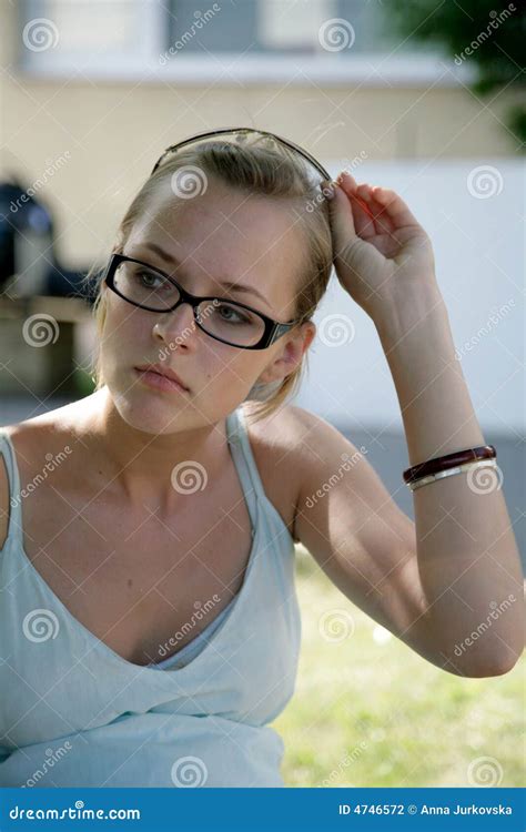 Tired pregnant female stock photo. Image of blue, tired - 4746572