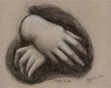 Mona Lisa's hands by maria-denstora on DeviantArt