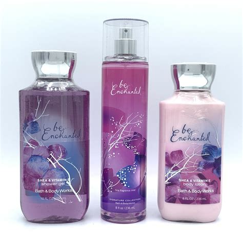 Bath and Body Works Be Enchanted Shower Gel, Fine Fragrance Mist and Body Lotion 3-Piece Bundle ...