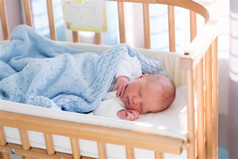 Newborn Baby Boy Sleeping In Hospital