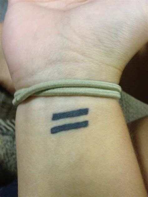 15 Stylish Equality Wrist Tattoos