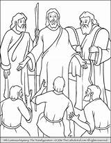 Luminous Mysteries Rosary Coloring Pages  The Transfiguration sketch template