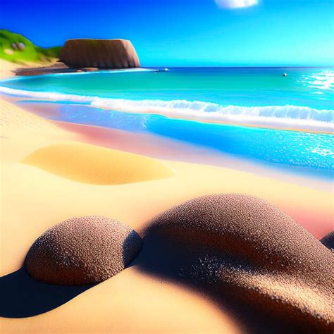 Premium AI Image | summer view at the beautiful beach