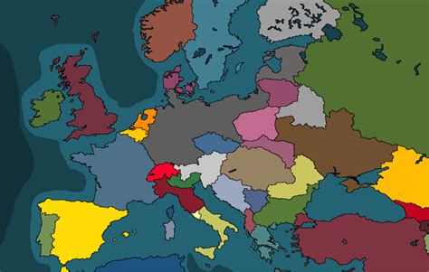 Rate my hand-drawn Europe map : r/Kaiserreich