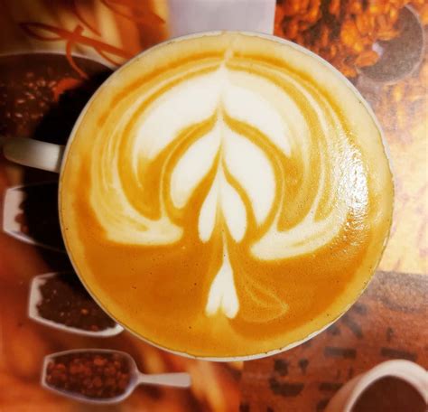 Latte art is a unique art, made from strong espresso and the harmonious ...