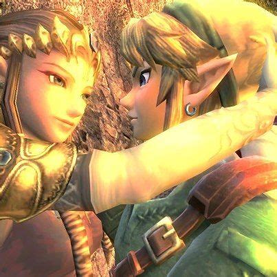 Princess Zelda And Link Kissing